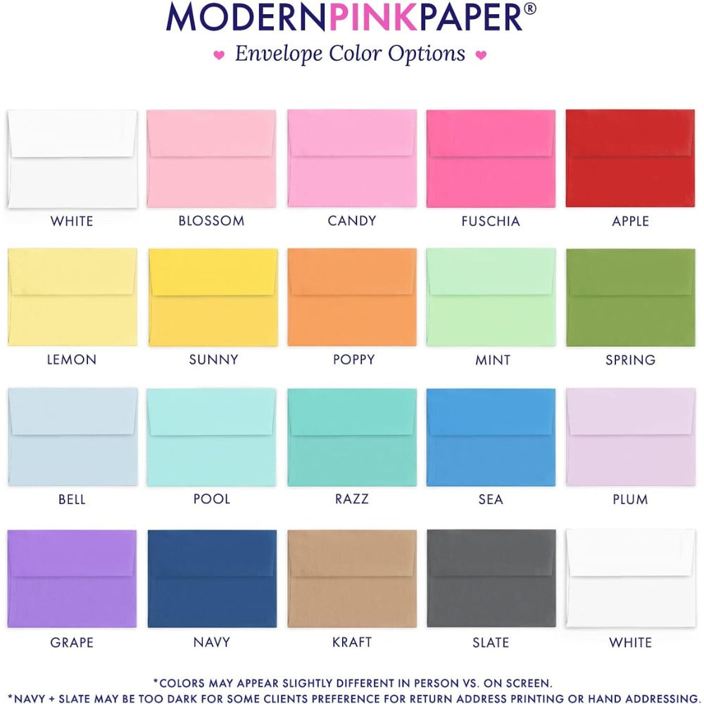 Modern Pink Paper Personalized Men's Stationery Set – Custom Note Cards & Thank You Notes