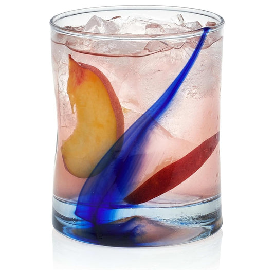 Libbey Blue Ribbon Impressions Rocks Glasses – 12.5-Ounce, Set of 8